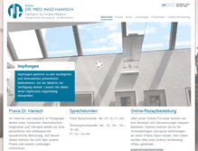 Tablet Screenshot of praxis-drhanisch.de